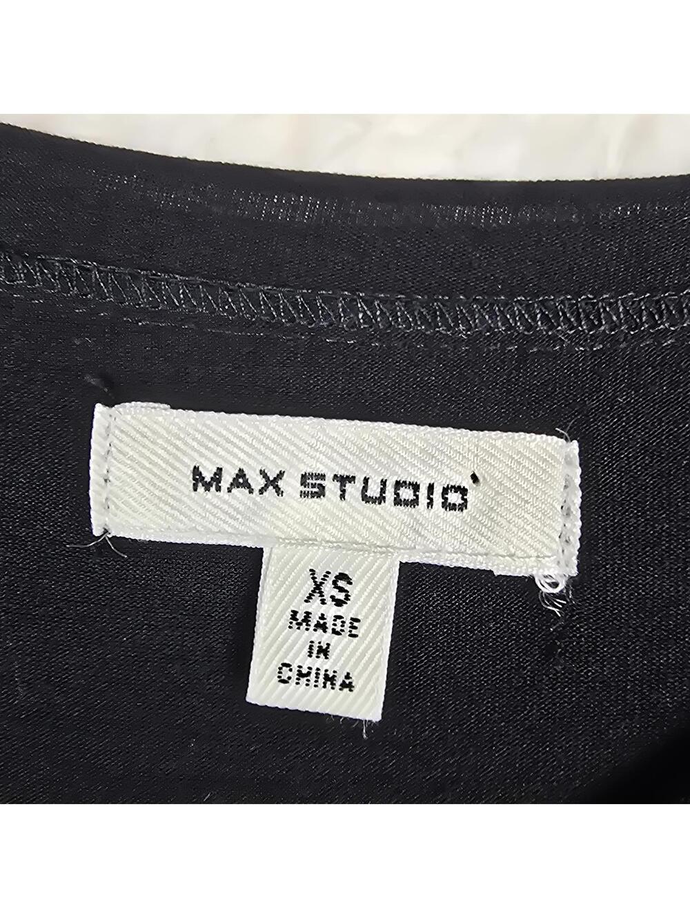 Max Studio Women’s Black 3/4 Bell Sleeve Casual Swing Dress Size XS - Picture 3 of 7